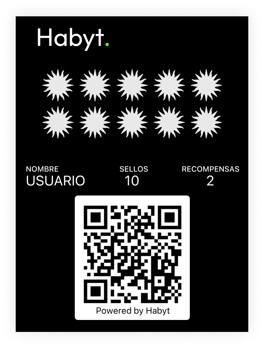Tarjeta de sellos digital